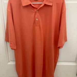 Vibrant Orange Men's Polo Shirt